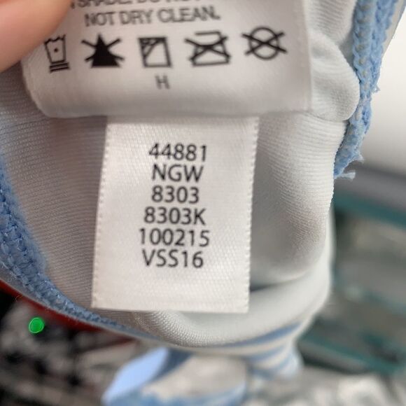 Hanna Andersson Blue/White Striped Bikini‎ Top Sz80 - Picture 5 of 5